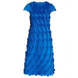 New Paskal Laser Cut Circle Scalloped A-Line Dress Size Medium